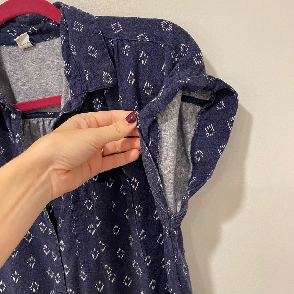 Old Navy Linen-Blend Shirt Dress - Picture 7 of 9